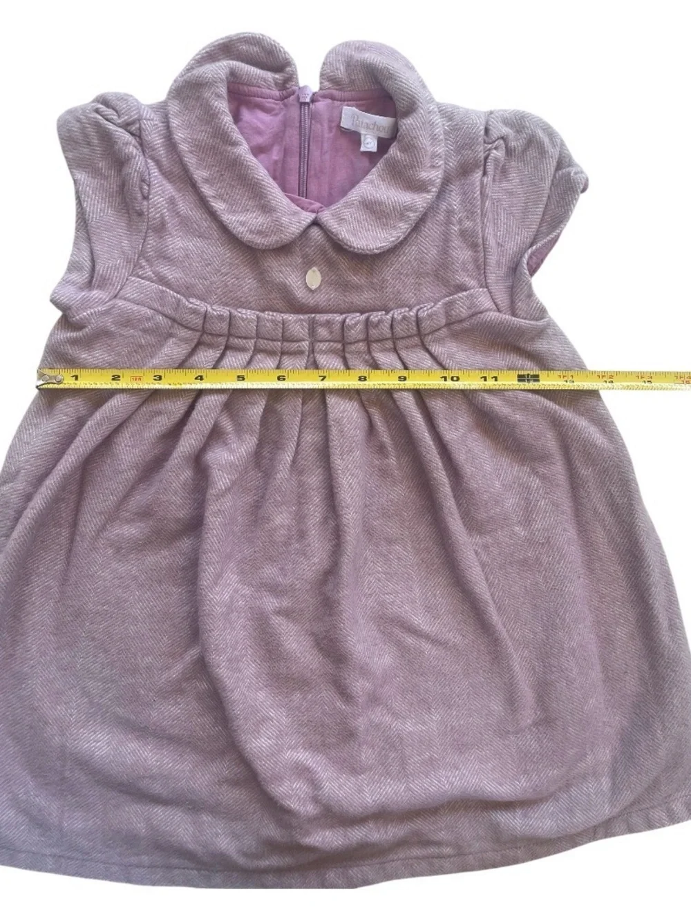 Patachou dress light pink Toddler Peter Pan Collar Dress